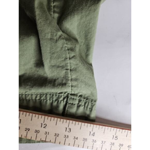 Free People FP Women'S 10 Menorca Green High Rise Waisted Crop Pants Flare Leg - Picture 8 of 9